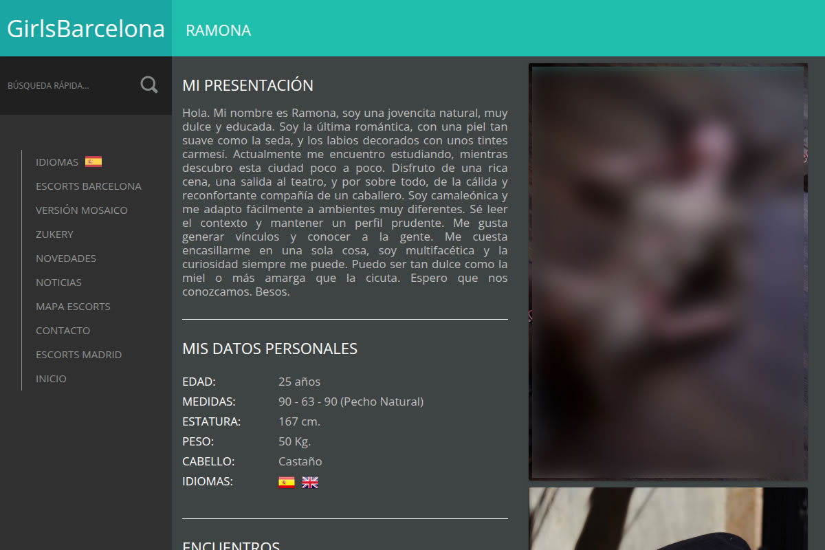 Perfil en GirlsBarcelona